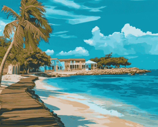 Curacao Seascape Diamond Painting