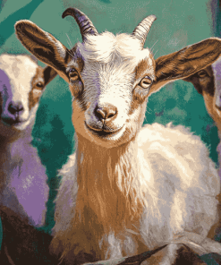 Cute Baby Goat Diamond Painting