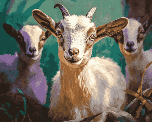 Cute Baby Goat Diamond Painting