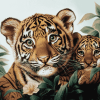 Cute Baby Tiger Face Diamond Painting