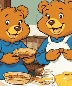 Cute Berenstain Bears Animation Diamond Painting