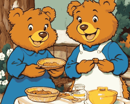 Cute Berenstain Bears Animation Diamond Painting