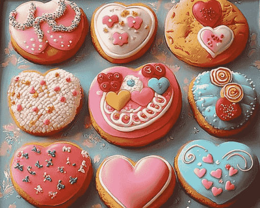 Cute Biscuits Cake Diamond Painting