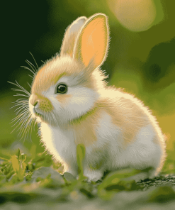 Cute Bunny Rabbit Diamond Painting