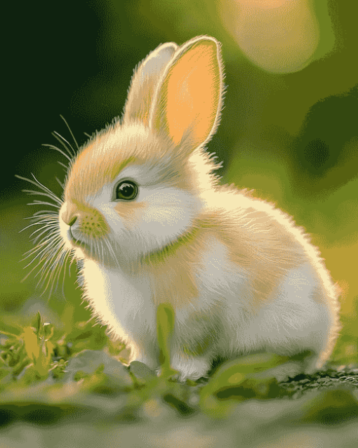 Cute Bunny Rabbit Diamond Painting