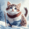 Cute Cat Adventures Diamond Painting