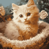 Cute Fluffy Kitty Diamond Painting