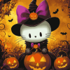 Cute Hello Kitty Halloween Diamond Painting