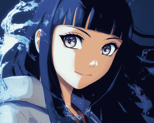 Cute Hinata Hyuga Anime Diamond Painting