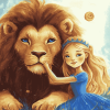 Cute Leo Lion Queen Diamond Painting