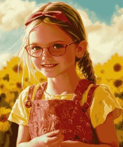 Cute Little Miss Sunshine Movie Diamond Painting