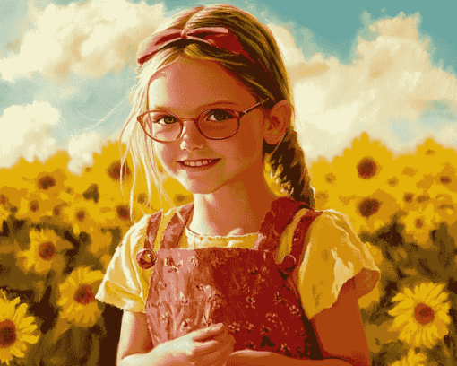 Cute Little Miss Sunshine Movie Diamond Painting