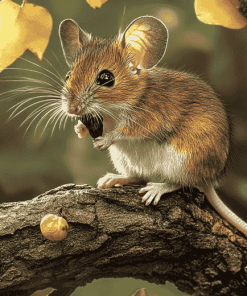 Cute Mouse in Nature Diamond Painting