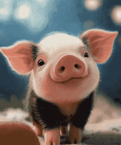 Cute Piggy Diamond Painting