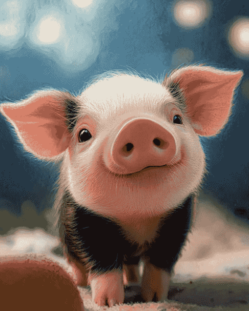 Cute Piggy Diamond Painting