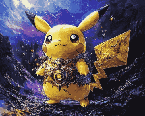 Cute Pikachu Anime Diamond Painting