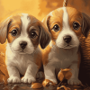 Cute Puppies Dogs Diamond Painting