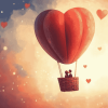 Cute Romantic Air Balloons Diamond Painting