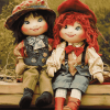 Cute Rosie And Jim Diamond Painting