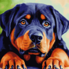 Cute Rottweiler Dogs Diamond Painting