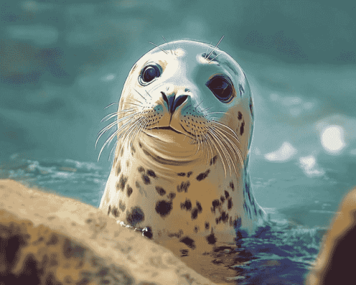 Cute Sea Animals Seal Diamond Painting