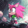 Cute Sonic Amy Rose Painting Diamond Painting