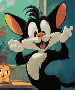 Cute Sylvester The Cat Animation Diamond Painting