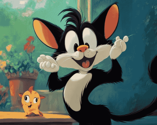 Cute Sylvester The Cat Animation Diamond Painting