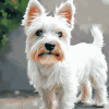 Cute West Highland Terrier Puppies Diamond Painting