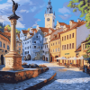 Czech Republic Old Town Charm Diamond Painting