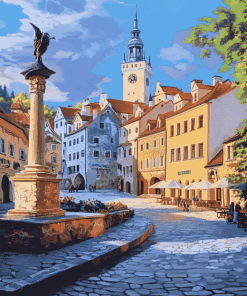 Czech Republic Old Town Charm Diamond Painting