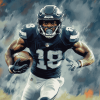 DK Metcalf Football Star Diamond Painting