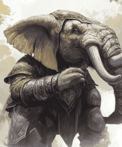 DND Loxodon Fantasy Diamond Painting