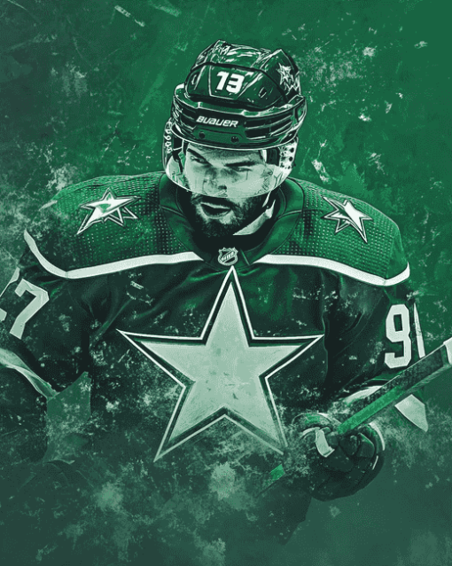 Dallas Stars Logo Ice Hockey Diamond Painting