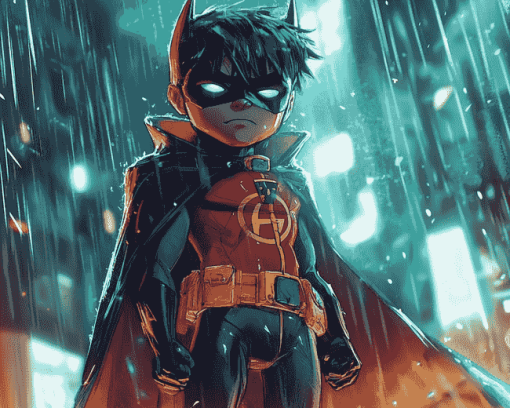 Damian Wayne Cartoon Diamond Painting