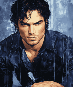 Damon Salvatore Celebrity Diamond Painting