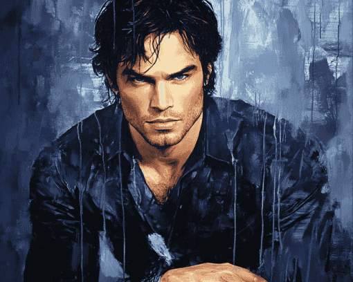 Damon Salvatore Celebrity Diamond Painting