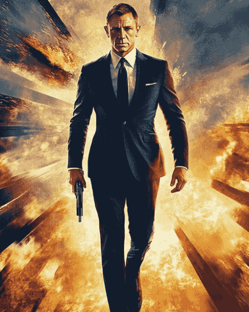 Daniel Craig Skyfall Diamond Painting