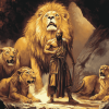 Daniel In The Lions Den Vintage Diamond Painting