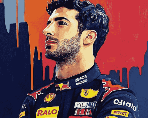 Daniel Ricciardo Racing Diamond Painting