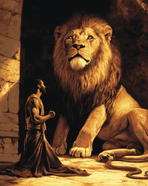 Daniel and the Lions Animation Diamond Painting