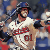 Dansby Swanson Baseball Portrait Diamond Painting