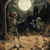 Danse Macabre Skeletons Diamond Painting