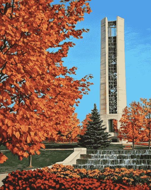 Dayton Carillon Park Tower Diamond Painting