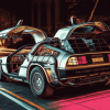 DeLorean Classic Cars Diamond Painting