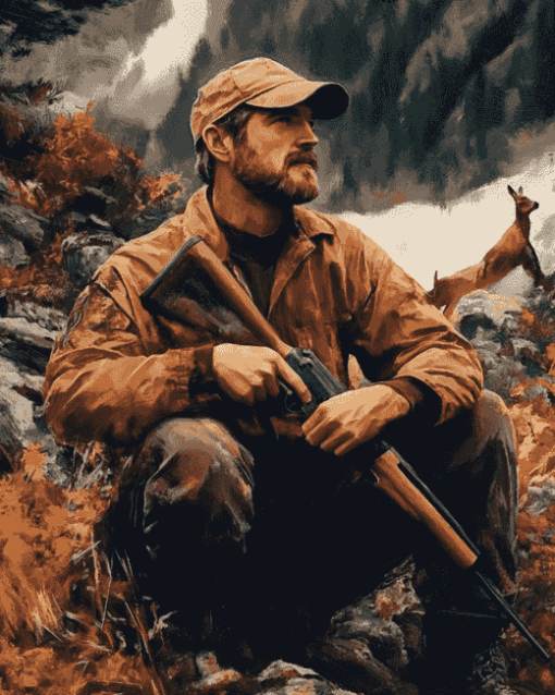 Deer Hunter Movie Scene Diamond Painting