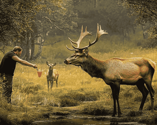 Deer and Elk Diamond Painting