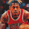 Dennis Rodman Basketball Diamond Painting