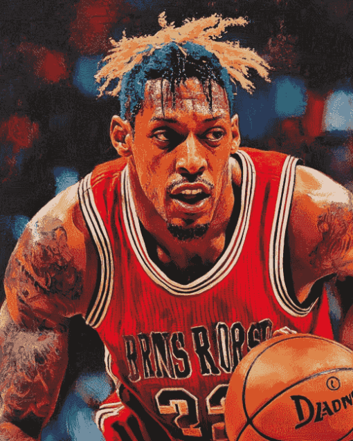 Dennis Rodman Basketball Diamond Painting