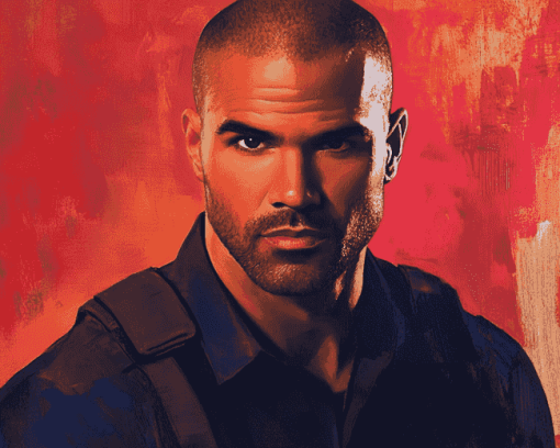 Derek Morgan Celebrity Diamond Painting